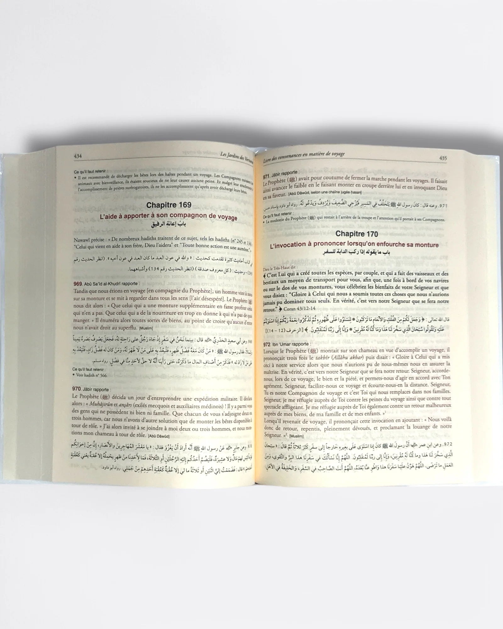 Riyâd as-sâlihîn / Les Jardins des Vertueux (Arabe & Français) - L'imam AN-NAWAWÎ - Edition Tawhid